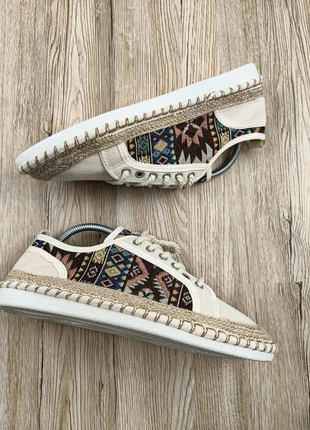 Espadrilles ethniques - Homme 43 - Beige & multicolore - Style bohème Aztec, brand: Aztec, condizioni: Ottime, taglia: 43, €49.00, €52.15 include la Protezione acquisti Pro