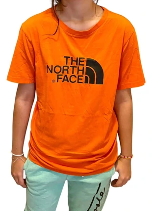 The North Face t‑shirt logo orange S homme Femme coton premium streetwear casual TNF, merk: The North Face, staat: Heel goed, maat: S / 36 / 8, € 12,00, € 13,30 inclusief Kopersbescherming