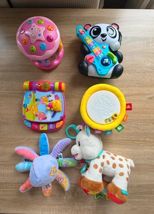 Lot de 6 jouets bébé – parfait état, fonctionnels, brand: VTech, condizioni: Ottime, taglia: 3-6 mesi / 62 cm, €40.00, €42.70 include la Protezione acquisti