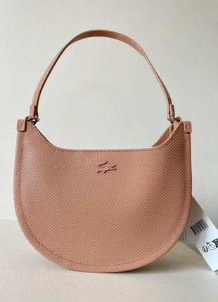 Sac à main avec bandoulière lune Chantaco Rose poudré – Lacoste – Neuf – Cuir, marca: Lacoste, estado: Novo com etiquetas, €112.00, €118.30 inclui Proteção do Comprador