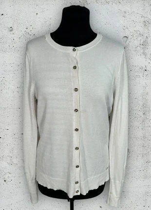 Cardigan Tommy Hilfiger - Blanc cassé boutonné, taille M / 38 / 10, brand: Tommy Hilfiger, condizioni: Buone, taglia: M / IT 42 / EU 38, €3.00, €3.85 include la Protezione acquisti Pro