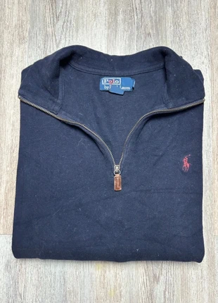 Pull 1/4 zip Ralph Lauren couleur bleu marine logo rouge taille L en très bon état, marke: Ralph Lauren, zustand: Sehr gut, größe: L, 45,00 €, 47,95 € beinhaltet Vinted-Käuferschutz Pro