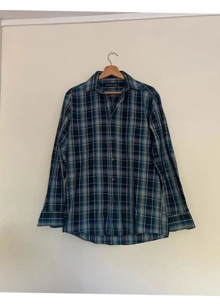 Chemise bleue à carreaux, marque: Primark, état: Très bon état, taille: S, 2,00 €, 2,80 € Protection acheteurs incluse