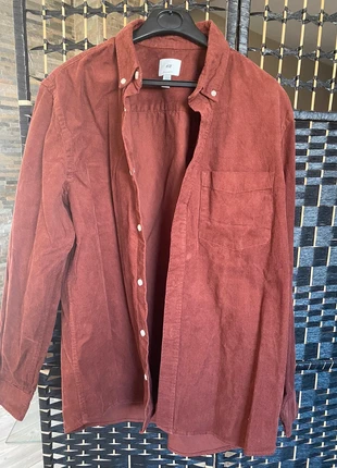 Chemise couleur brique velour regular fit, brand: H&M, condizioni: Ottime, taglia: M, €7.00, €8.05 include la Protezione acquisti