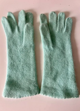 Gants laine angora tricot vert pastel neuf, brand: LAINE, condition: New without tags, size: One size, €12.00, €13.30 includes Buyer Protection
