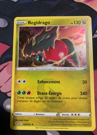 Regidrago holographique cosmo 124/203, marca: Pokémon, estado: Muito bom, €1.00, €1.75 inclui Proteção do Comprador Pro