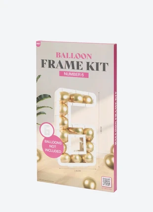 Cadre en forme de numéro 6 pour ballons anniversaire, marque: Action, état: Très bon état, 2,10 €, 2,91 € Protection acheteurs incluse