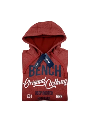 Sweat à capuche hoodie Bench original clothing rouge chiné - Taille S, marca: Bench, estado: Novo com etiquetas, tamanho: S, €25.00, €26.95 inclui Proteção do Comprador Pro