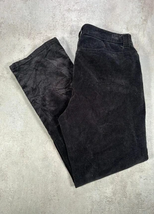 Pantalon Vintage En Velours Côtelé / Corduroy St John's Bay noir texturé taille 10P, merk: Vintage Dressing, staat: Heel goed, maat: M / 38 / 10, € 11,00, € 12,25 inclusief Kopersbescherming Pro