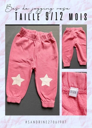 Bas de jogging rose 🦄 Taille 9/12 mois 🦄 Mo Kids, brand: MO Kids, condition: Good, size: 9-12 months / 74 cm, €2.00, €2.80 includes Buyer Protection