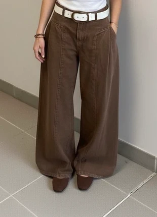 Pantalon large marron style vintage - taille haute - streetwear - у2k, marke: y2k, zustand: Sehr gut, größe: S / 36 / 8, 45,00 €, 47,95 € inklusive Vinted-Käuferschutz