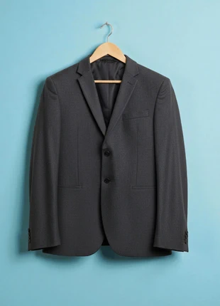 COS – Premium & Elegant Grey Wool & 5% Cashmere Men’s Single-Breasted Blazer – 52 🌟🦋, marque: COS, état: Très bon état, taille: 52, 59,90 €, 63,60 € Protection acheteurs incluse