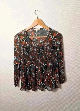 Blouse Maje taille 36 (S) verte et multicolore en viscose, brand: Maje, condition: Very good, size: S / 36 / 8, €30.00, €32.20 includes Buyer Protection