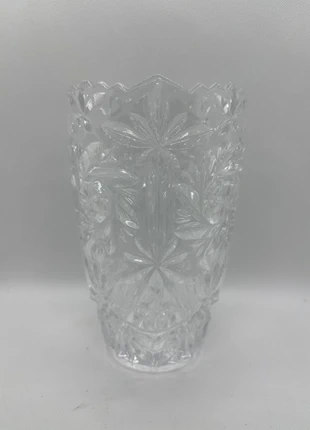 Vase en verre moulé à décor étoilé, marque: Vintage Dressing, état: Très bon état, 10,00 €, 11,20 € Protection acheteurs incluse