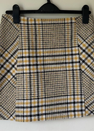 Y2K Yellow Plaid Tartan Mini Skirt George at Asda - UK 8 / Schoolgirl Check, brand: George, condition: Very good, size: S / UK 8-10, £6.00, £7.00 includes Buyer Protection