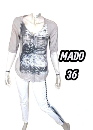 Mado et les autres Taille 36 Chemise manches 3/4 gris clair femme blouse, brand: MADO, condition: Very good, size: S / 36 / 8, €4.50, €5.43 includes Buyer Protection Pro