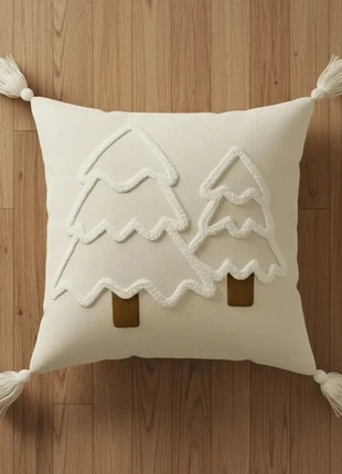 Housse d’oreiller sapin, merk: Beige, staat: Nieuw zonder prijskaartje, maat: 45 x 45 cm, € 14,00, € 15,40 inclusief Kopersbescherming