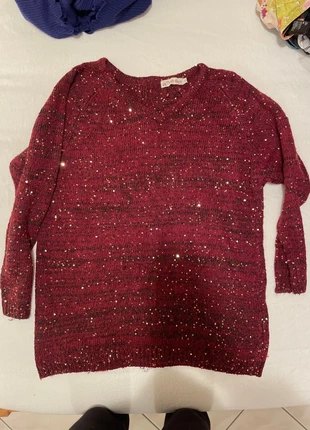 Pull avec paillettes, brand: Purple Queen, condition: Good, size: One size, €2.00, €2.80 includes Buyer Protection