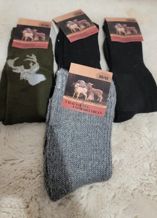4 paire de chaussettes homme en laine 39/42, marque: LAINE, état: Neuf avec étiquette, taille: S | 38–42, 17,90 €, 19,50 € Protection acheteurs incluse