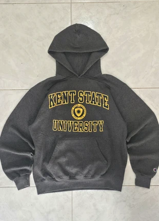 Felpa con Cappuccio Champion Grigia M College Kent State University Hoodie, brand: Champion, condizioni: Ottime, taglia: M, €20.00, €21.70 include la Protezione acquisti