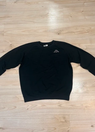Vintage 90s | Sudadera KAPPA Negra Logo Pequeño | Athleisure, marca: Kappa, estado: Muy bueno, tamaño: M, 15,00 €, 16,45 € Protección al comprador incluida
