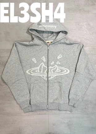 Broken planet grey zipped planet hoodie | XL, brand: Broken Planet, condition: New without tags, size: XL, £70.00, £74.20 includes Buyer Protection Pro