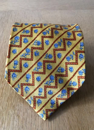 Vintage Silk Tie – Palais des Doges Paris “Golden Florals” - French tailoring elegance, brand: Vintage Dressing, condition: Very good, €10.00, €11.20 includes Buyer Protection
