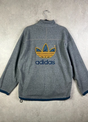 Veste Gilet Full Zip Adidas Gris bleu marine Taille M Vintage y2k zipper old school brodé B079, merk: adidas, staat: Heel goed, maat: M, € 44,99, € 47,94 inclusief Kopersbescherming