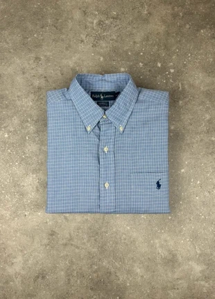 Chemise à Carreaux Ralph Lauren / Taille 32-33 Équivalent M Homme / Bleu Clair et Blanc Logo Brodé, marke: Ralph Lauren, zustand: Sehr gut, größe: M, 20,20 €, 21,91 € beinhaltet Vinted-Käuferschutz Pro