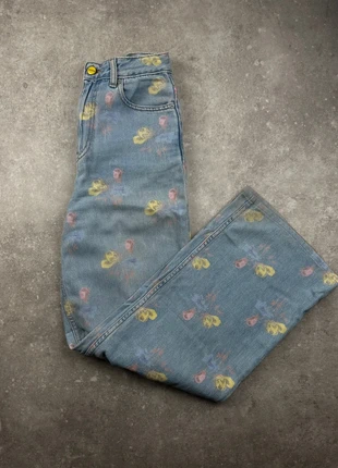 Pantalon Fleuri GANNI / bleu clair motif fleur / authentique / taille S (36), marque: Ganni, état: Très bon état, taille: S / 36 / 8, 70,00 €, 74,20 € Protection acheteurs incluse