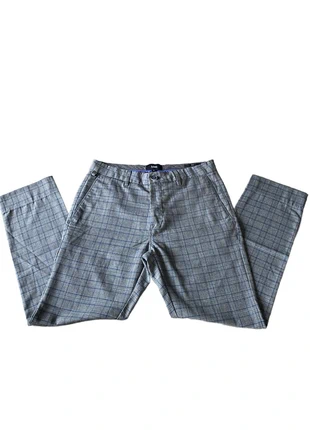 Pantalon Chino Jules carreaux Gris et Bleu, merk: Jules, staat: Heel goed, maat: S, € 3,00, € 3,85 inclusief Kopersbescherming