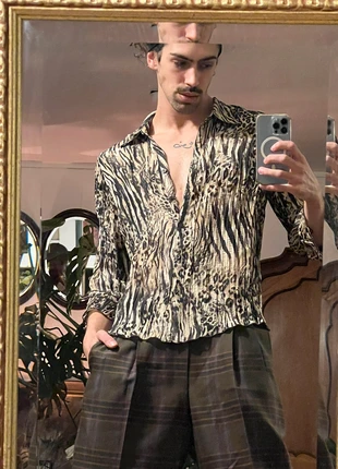 Luipaard / tijger blouse, merk: Canda, staat: Heel goed, maat: M, € 4,00, € 4,90 inclusief Kopersbescherming