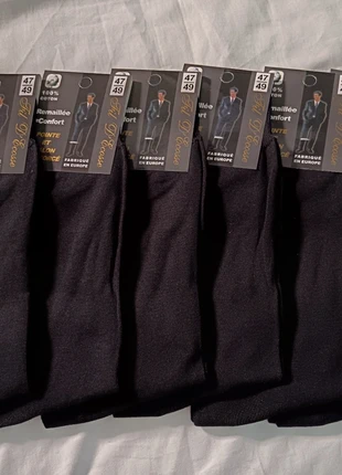 6 Paires Fil D'ecosse Noires Grande Taille (47-49), brand: fil d'ecosse, condition: New with tags, size: L | 47–52, €10.90, €12.15 includes Buyer Protection Pro