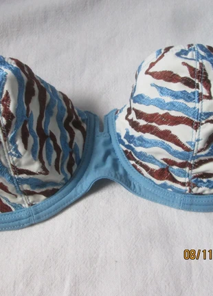 Soutien-gorge Aubade 95C bleu zébré marron, brand: Aubade, condizioni: Ottime, taglia: 80C | IT 3C, €15.00, €16.45 include la Protezione acquisti