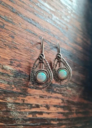Iridescent silver rustic boho earrings, brand: Unbranded, condition: New without tags, £11.00, £12.25 includes Buyer Protection