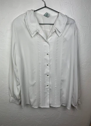 Chemisier femme blanc col Claudine Canda – Taille XXL, brand: claudine canda, condizioni: Ottime, taglia: XXL / IT 48 / EU 44, €10.00, €11.20 include la Protezione acquisti