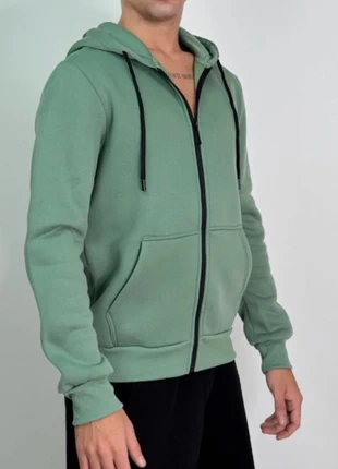 Felpa felpata invernale con zip, verde acqua , 357, tg M. Nuovo con cartellino., marque: felpa zip verde, état: Neuf avec étiquette, taille: M, 12,48 €, 13,80 € Protection acheteurs incluse