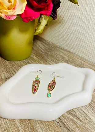 Boucles d'oreilles Vintage en résine, brand: Tendance, condition: New without tags, €6.00, €7.00 includes Buyer Protection