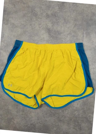 Short de sport under armour femme taille L jaune et bleu en polyester sans poches, zustand: Sehr gut, größe: L / 40 / 12, 12,90 €, 14,25 € inklusive Vinted-Käuferschutz