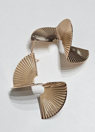 ~Xitea~ Elegantes Pendientes Colgantes Espiral Con Textura ~ Dorados, marque: XITEA, état: Neuf sans étiquette, 10,00 €, 11,20 € Protection acheteurs incluse