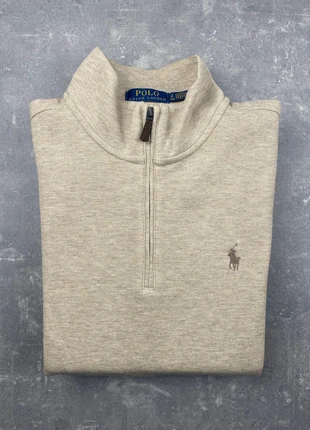 Pull col camionneur beige crème quarter zip Ralph Lauren QR code beige old money / grisch - taille S, marque: Ralph Lauren, état: Très bon état, taille: S, 74,90 €, 79,35 € Protection acheteurs (Pro) incluse