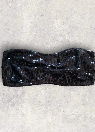 Bandeau noir a sequins noir Tally Weijl taille L ou 40, marque: Tally Weijl, état: Très bon état, taille: L / 40 / 12, 5,00 €, 5,95 € Protection acheteurs incluse