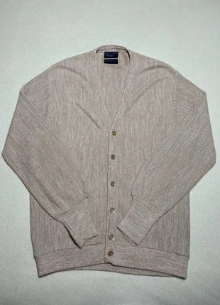 Gilet cardigan beige homme, coupe classique, maille douce, style vintage, brand: Vintage Dressing, condition: Very good, size: L, €20.00, €21.70 includes Buyer Protection