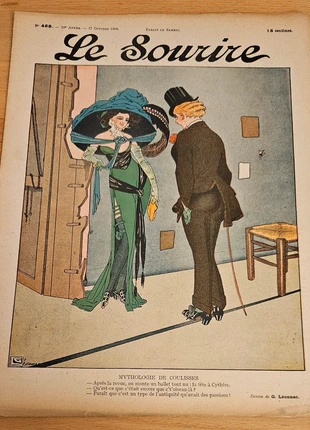 Revue ancienne Le Sourire -1908 - illustration Belle Epoque humour, zustand: Gut, 9,00 €, 10,15 € inklusive Vinted-Käuferschutz