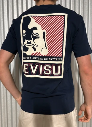 T-shirt Evisu bleu mâtine Daruma coton japan Daicock japan X9-26, brand: Evisu, condition: Very good, size: M, €39.90, €42.60 includes Buyer Protection