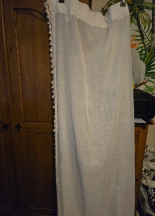 Gorgeous natural colour voile drapes+tie backs, brand: Unbranded, condition: Very good, size: 300 cm and up, £10.00, £11.20 includes Buyer Protection