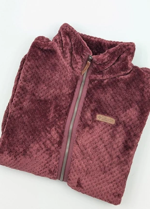 Pile uomo Columbia borgogna XXL zip frontale poliestere 100% logo in pelle, marca: Columbia, estado: Muito bom, tamanho: XXL, €54.90, €58.35 inclui Proteção do Comprador