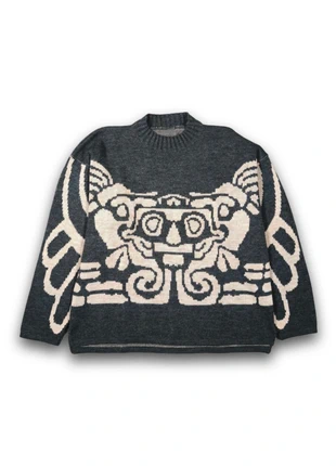 Crazy Vintage Ethnic / Tribal Acrylic Y2K Sweater - L/XL - Very Good Condition, brand: Vintage Dressing, condition: Very good, size: L, €23.00, €24.85 includes Buyer Protection Pro