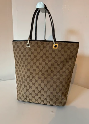 Gucci Tote Shopper Bag Laptop Bag Vintage Monogram, merk: Gucci, staat: Heel goed, € 225,00, € 236,95 inclusief Kopersbescherming