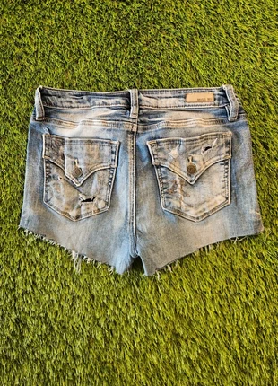 Miss Me Y2K Vintage Denim Mini Shorts - Embroidered Pocket Detail, marque: Miss Me, état: Très bon état, taille: XS / 34 / 6, 8,00 €, 9,10 € Protection acheteurs incluse